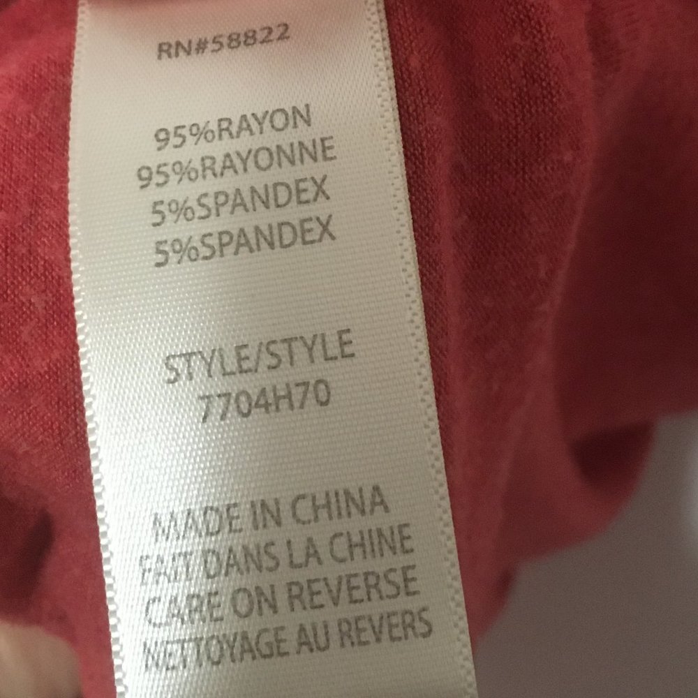 Red Cold Shoulder Top - Picture 7 of 9